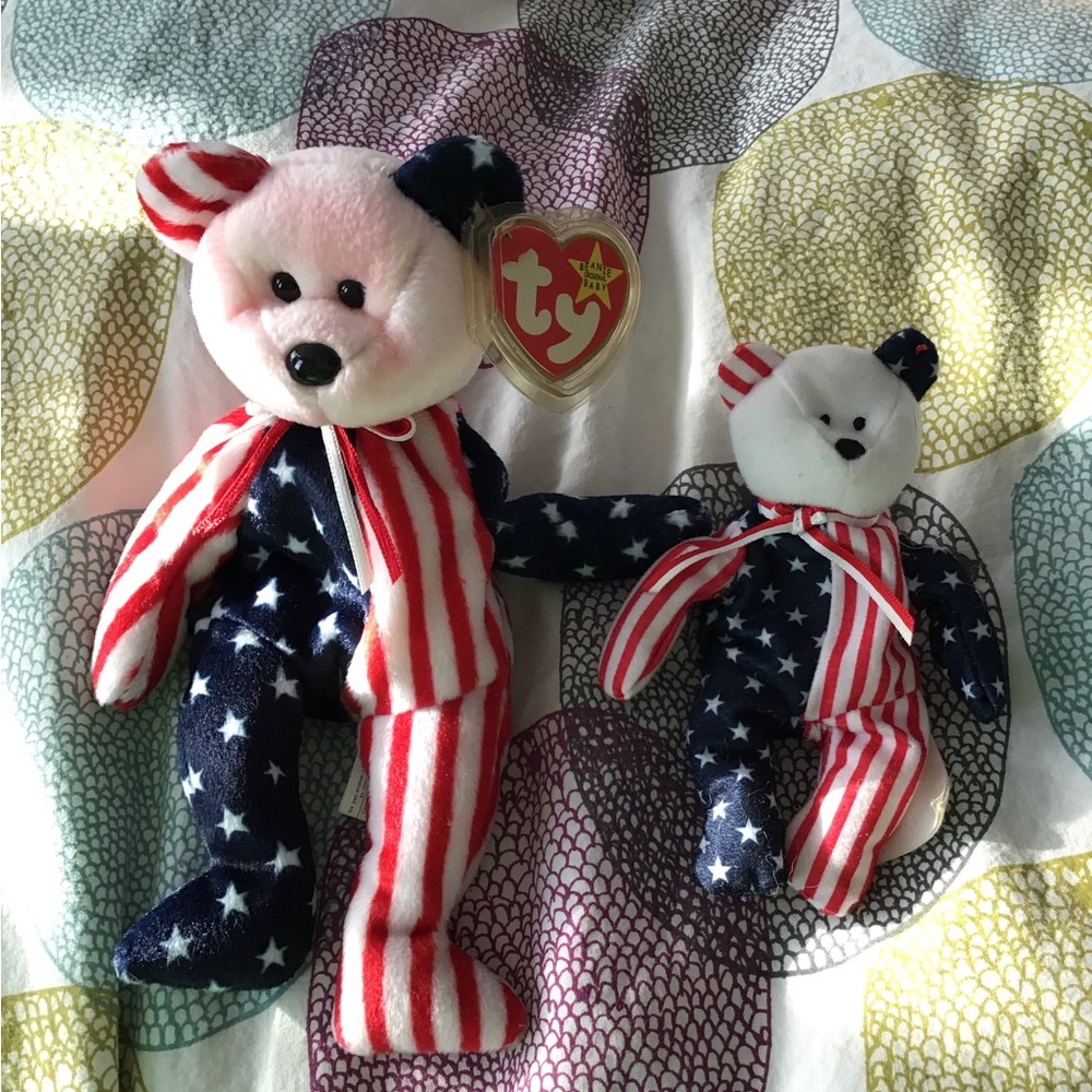 Ty Beanie Babies Original Spangle and Teenie Spangle